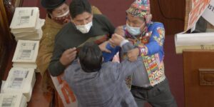 diputados a las piñas