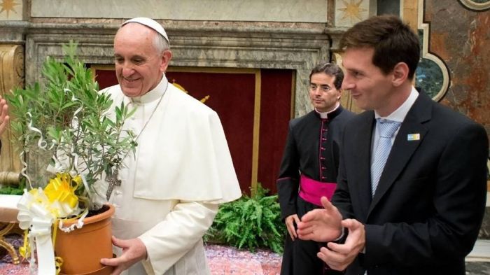 messi y el papa